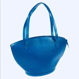LV EPI Blue Saint Jacques Shopping GM Shoulder Bag